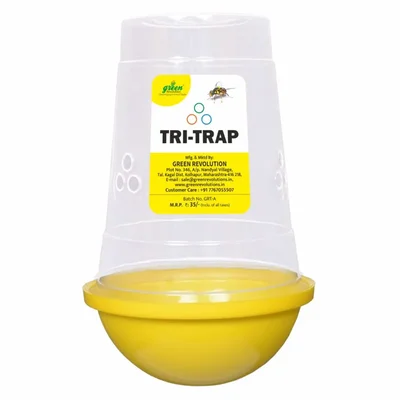 Green Revolution Highly Effective TRI Trap for All Fruits and Vegetables Crop(Quantity-20 pieces)