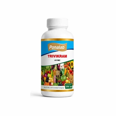 Trivikrama (250ml) Bio-Fungicide Trichoderma spp. (1×10⁸ CFU/ml) Liquid Suspension for Soil-Borne Fungal Disease Control