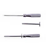 (Pack of 2) Trocar Cannula for Livestock 4 Inch Stainless Steel Veterinary Surgical Tool with Sharp Tip Metal Handle
