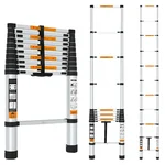 TROLIFT 10.5 Feet (3.2 meter) 11 Steps Aluminium Telescopic Ladder, 150 kg Load Caapcity - 2 Years Warranty