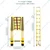 TROLIFT (GALT-FRP45) 4.5 meter/15 feet 11 Steps Fiberglass Telescopic Ladder, 150 kg Load Capacity