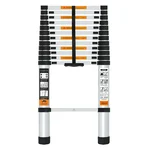 TROLIFT 12.5 Feet (3.8 meter) 13 Steps Aluminium Telescopic Ladder, 150 kg Load Capacity - 2 Years Warranty