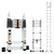 TROLIFT 22 Feet (6.6 meter) 16 Steps 2-in-1 Double Aluminium Telescopic Ladder, 150 kg Load Capacity