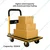 TROLIFT Heavy Duty 61 x 91 cm Foldable Metal Platform Trolley With Thermoplastic Rubber Handle, 300 kg Load Capacity