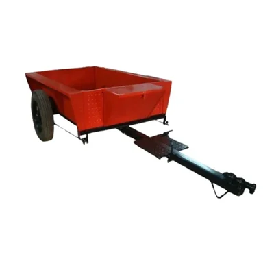 SPRAYMAN Trolley Attachment with Car Tyre for 7 to 12 HP Center & Back Rotary Power Weeder