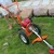 Heavy Duty Petrol Grass Cutter with 4 Stroke 35CC Engine with Round Tiller Attachment
