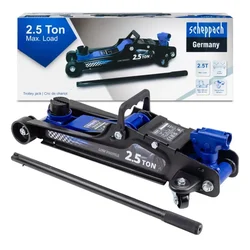 Scheppach 2.5 Ton Load Capacity Trolley Jack, 385 mm Maximum Lifting Height, Sch-T825010
