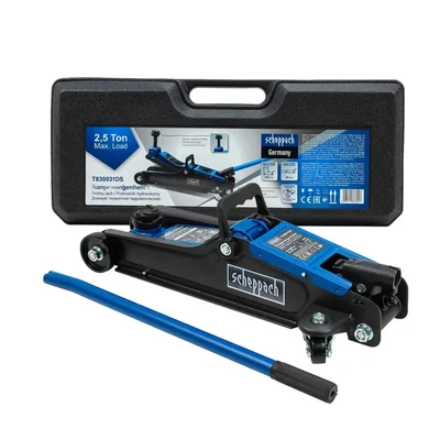Scheppach 2.5 Ton Load Capacity Trolley Jack, 400 mm Maximum Lifting Height, Sch-T830031DS