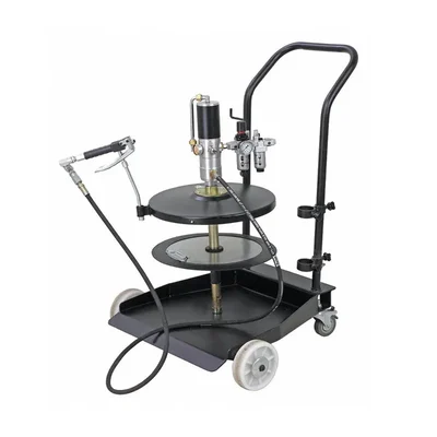 Groz 50:1 Ratio Trolley Mounted Grease Pump Kit for 180 Kg Grease Drum (TMK/GP3H/A/BSP)