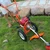 Heavy Duty Petrol Grass Cutter with 4 Stroke 35CC Engine with Flat Tiller Attachment
