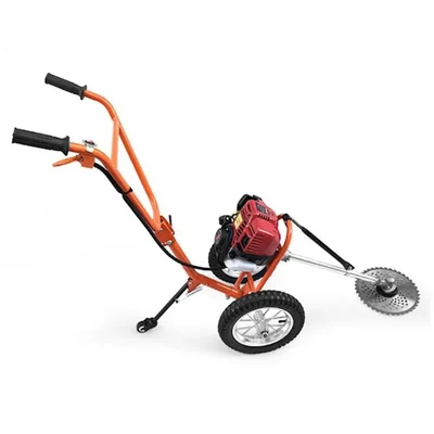 GT Shakti Trolley Type 4 Stroke 50 CC Powerful Petrol Grass Cutter Machine, GT-CC-50-WS-GX50