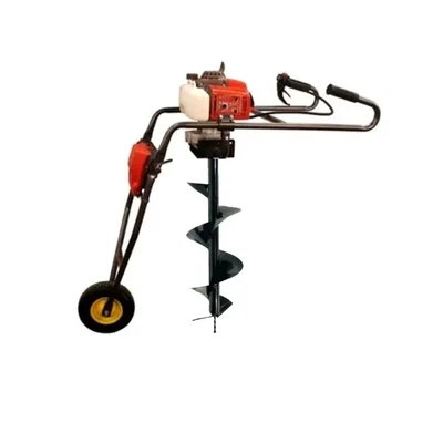 Sprayman 68 CC Petrol Trolley Earth Auger with 10 Inch Bit | 2 Stroke Post Hole Digger SEA-7000T