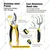 Jaiveer Combo of 3 Garden Tools - Stainless Steel Hand Pruner, Cast Aluminum Hand Rake and Trowel