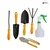 Jaiveer Garden Tools Set of a Trowel, Transplanter, Cultivator, Weeder, Cutter and Spray Bottle | 6 Tools