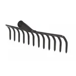 Global Nature Agro 12 Tine Garden Rake Without Handle, 12 Inch Blade, Metal Manual Rake For Home, Farming & Gardening