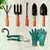 Jaiveer Set of 8 Garden Tools - Trowel, Transplanter, Garden Fork, Cultivator, Weeder, Pruner, Hedge Shear and Garden Gloves