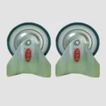 Suwas Trolley 6”x2” 200Kg/Wheel Loading Capacity 2Pcs TPR(Thermoplastic Rubber) Fixed Castor Wheel With 6 Month Warranty