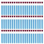 SBT 100 pcs Borosilicate Glass Test Tube with Rubber Cork Stoppers (50 Test tube, 50 Cork)