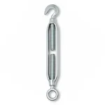 TUFLIFT 12 mm JIS Frame Eye to Hook Mild Steel Galvanized Turnbuckle