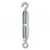 TUFLIFT 12 mm JIS Frame Eye to Hook Mild Steel Galvanized Turnbuckle(Pack-1 pc)