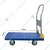 Tuflift 300 kg Load Capacity Foldable HDPE Platform Trolley With Stainless Steel Handle, 3 ft x 2 ft Platform Size