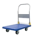 Tuflift 500 kg Load Capacity Foldable HDPE Platform Trolley With Stainless Steel Handle, 3.5 ft x 2 ft Platform Size