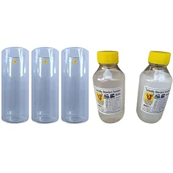 Set of 3 Pcs Test Tubes For Turbidity Meter with STD. Solutions of 100 & 400 NTU/JTU
