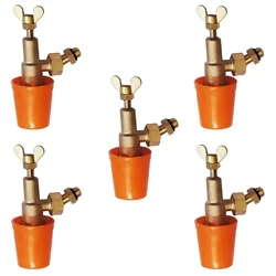 Made in India 61mm Turbin Ceramic Nozzle With Connector For Turbin Spray Gun, Adjustable Htp Nozzle for Boom Sprayer(Pack-5 Pieces)