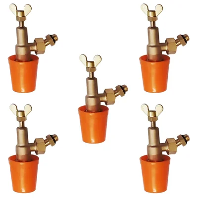 Made in India 61mm Turbin Ceramic Nozzle With Connector For Turbin Spray Gun, Adjustable Htp Nozzle for Boom Sprayer(Pack-5 Pieces)