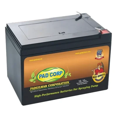 Padcorp 12V, 12AH Heavy Duty Battery for Sprayer for Agriculture (with 8 Months Warranty)