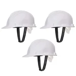 Heavy Duty Nape Safety Helmet Pack of 3 Pin Lock Type HDPE Material, Free Size for Industrial Uses