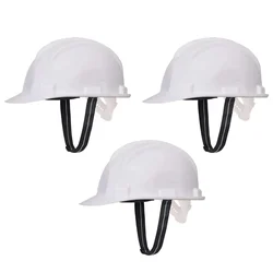 Heavy Duty Nape Safety Helmet Pack of 3 Pin Lock Type HDPE Material, Free Size for Industrial Uses