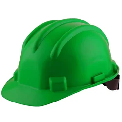 Heavy Duty Pack of 1, 4, 20 Pcs Green Colour Ratchet Safety Helmet - HDPE Material, Free Size for Industrial Uses(Pack-1 pc)