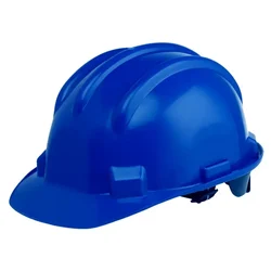 Heavy Duty Pack of 1, 4, 20 Pcs Blue Colour Ratchet Safety Helmet - HDPE Material, Free Size for Industrial Uses(Pack-1 pc)