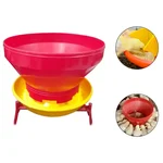 Turbo Feeder with Stand of Polypropylene Body Material, 4 kg Capacity for Poultry Farming