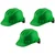 Heavy Duty Pack of 3, 10, 50 Pcs Green Colour Ratchet Safety Helmet - HDPE Material, Free Size for Industrial Uses(Pack-3 pcs)