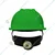 Gravitech Pack of 1, 4, 20 Green HDPE Safety Helmet with Ratchet Type Adjustment for Industrial Use (STRONG CAP-R)(Pack-1 pc)