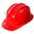 Turbo Red Colour Ratchet Safety Helmet - HDPE Material, Free Size for Industrial Uses