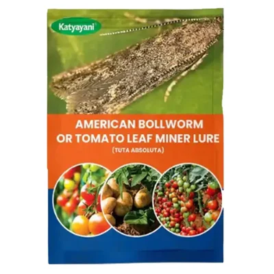 Katyayani American Bollworm or Tomato Leaf Miner Lure | Tuta Absoluta(Quantity-5 packets)