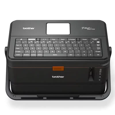 Brother 36mm Wi-Fi Twin-Engine Industrial Ferrule Tube & Laminated Barcode Label Printer Keyboard Kit PT-E850TKW