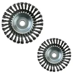 Heavy Duty 6 inch & 8 inch Twisted Wire Trimmer Attachment Combo for Petrol Brush Cutter