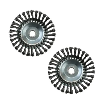Heavy Duty 6 Inch (15 cm) Twisted Wire Trimmer Attachment for All Types of Petrol Brush Cutter(Quantity-2 Pieces)