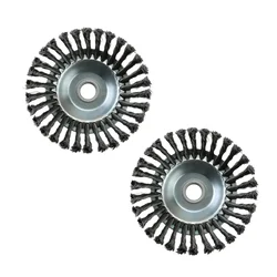Heavy Duty 6 Inch (15 cm) Twisted Wire Trimmer Attachment for All Types of Petrol Brush Cutter(Quantity-2 Pieces)