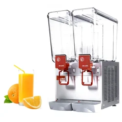Ugolini 24 Litre (12L+12L) Capacity DELUXE-12-2P Two Jar Electric Cold Drink/Juice Dispenser