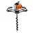 Neptune AG-63D, 63CC 2-Stroke Earth Auger Machine | Heavy Duty Two-Man Operated Post Hole Digger with 4-Inch Drill Bit