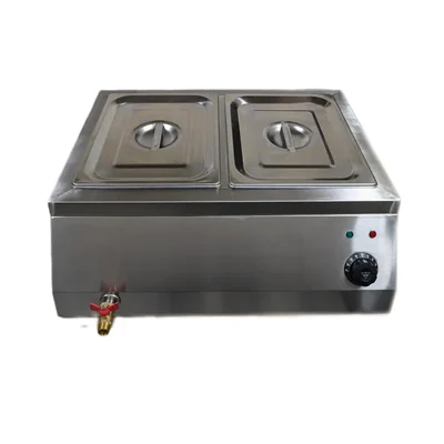  Premium 2 Pot 9 Litres 1/2 Electric Operated Bain Marie with 6 inches Depth