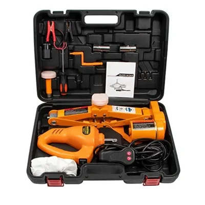 VOLTZ TY42S Electric Jack 12V Car 3 Ton Lift Scissor 1/2" Impact Wrench Tire Change Repair Tool