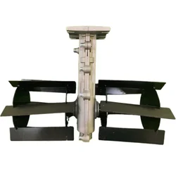 Heavy Duty 26 mm Wave Type Weeder / Tiller Attachment For Petrol Brush Cutter