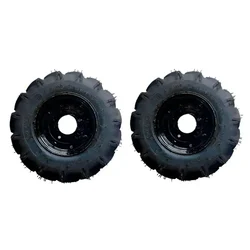 Heavy Duty 2 Pieces of 4.00 x 8 Size Tyre Tube Rim Set for 5 to 12 HP Power Tiller 
