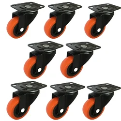 Ackwheel (A-39) Premium Quality 30 mm Plate type Puff Castor Wheel, Load Capacity 100 kg, (Pack of 8 pcs)